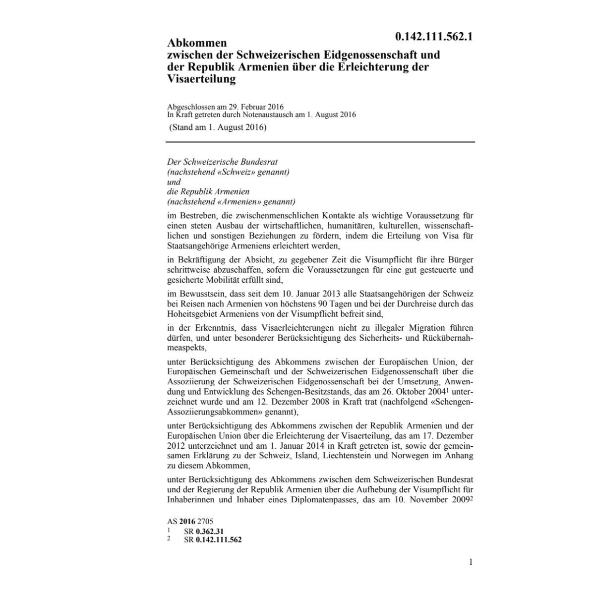 Abk. Republik Armenien Visaerteilung