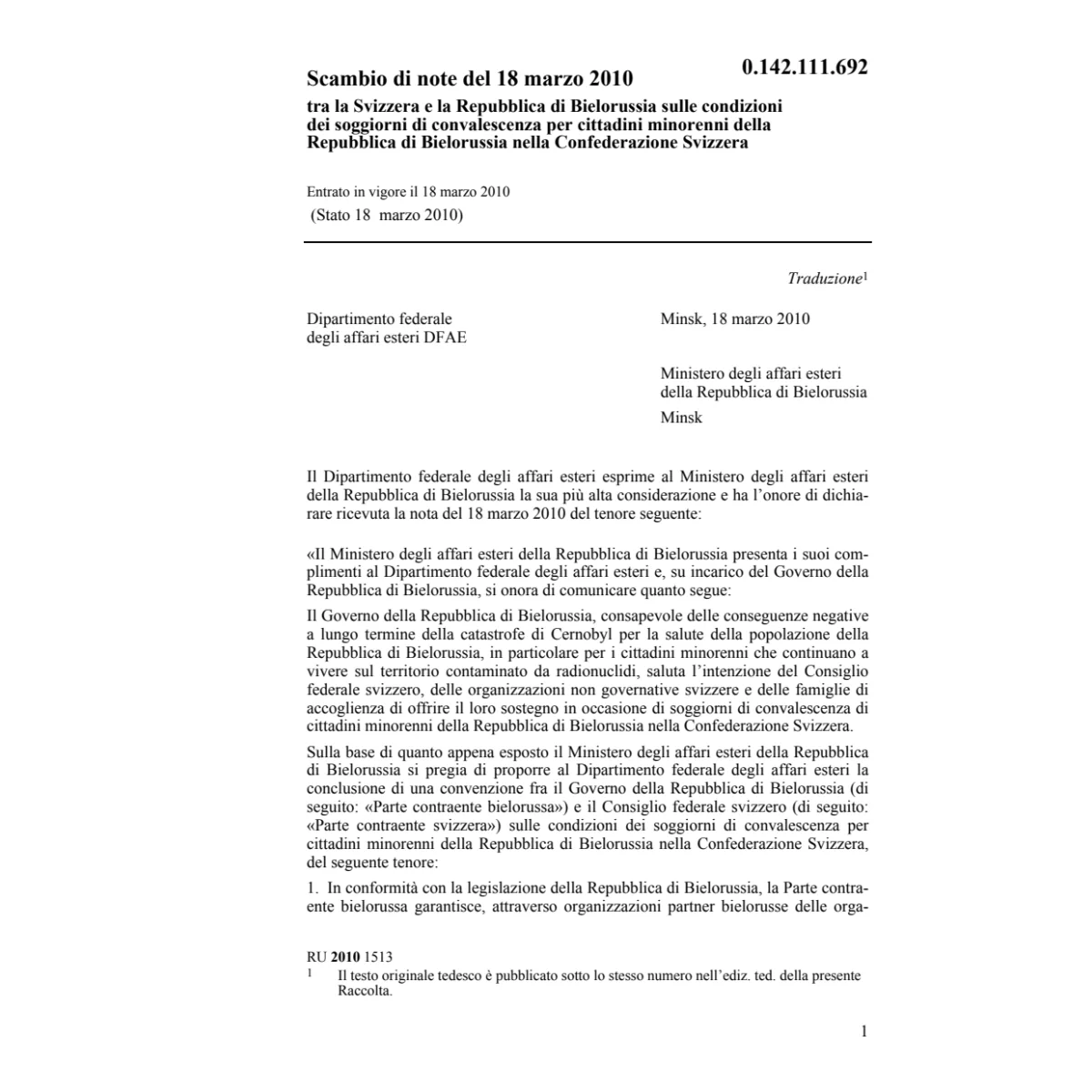 Bielorussia soggiorni convalescenza