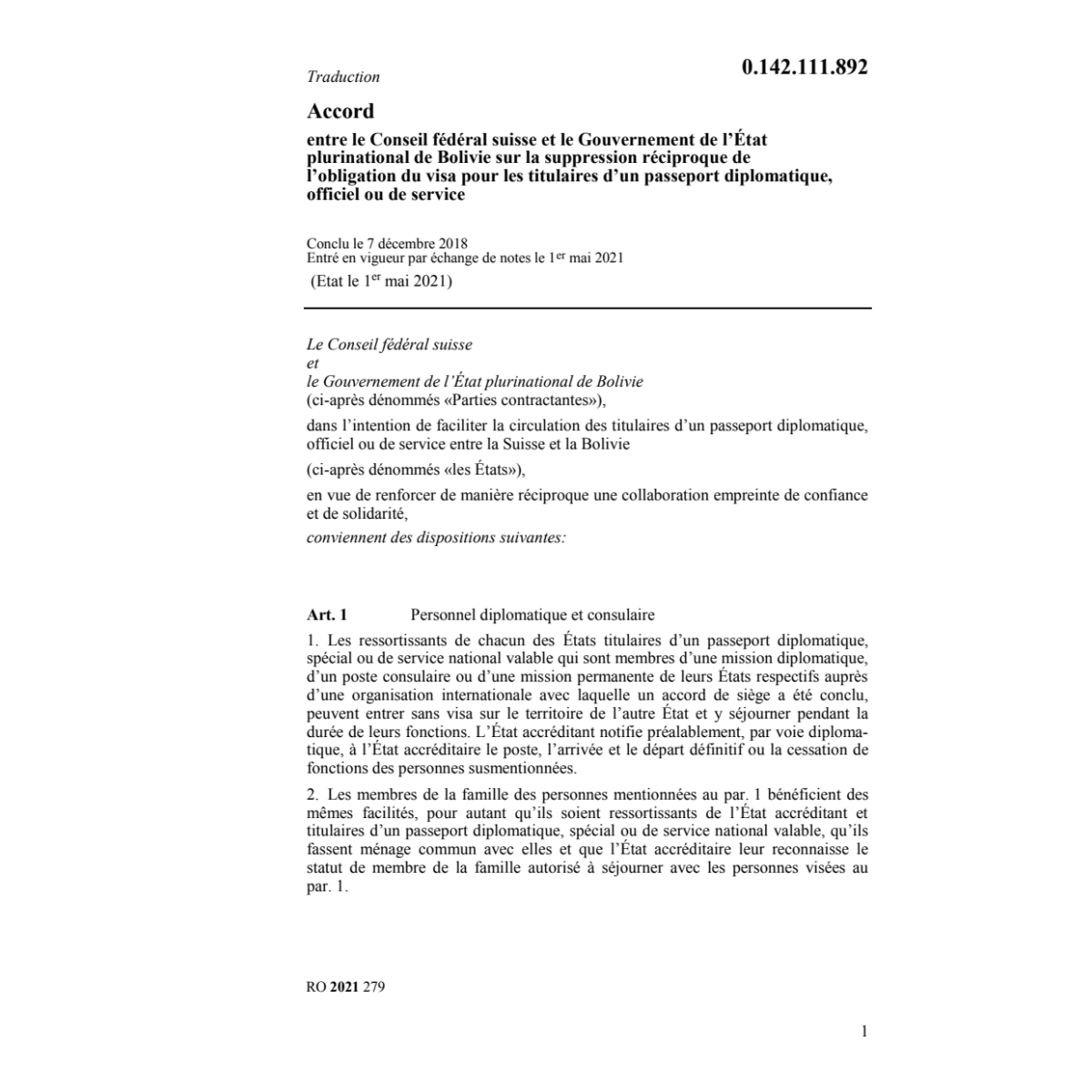 Ac. 7.12.18 CFS Gouvernement Bolivie