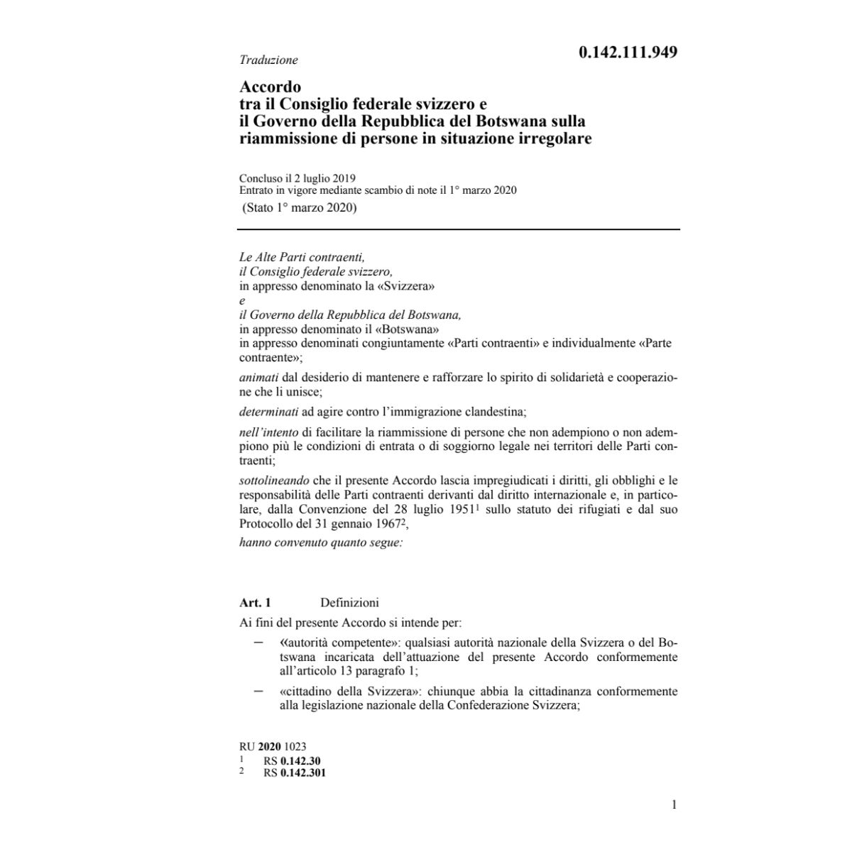 Acc. 2.7.19 CFS Governo Rep. Botswana