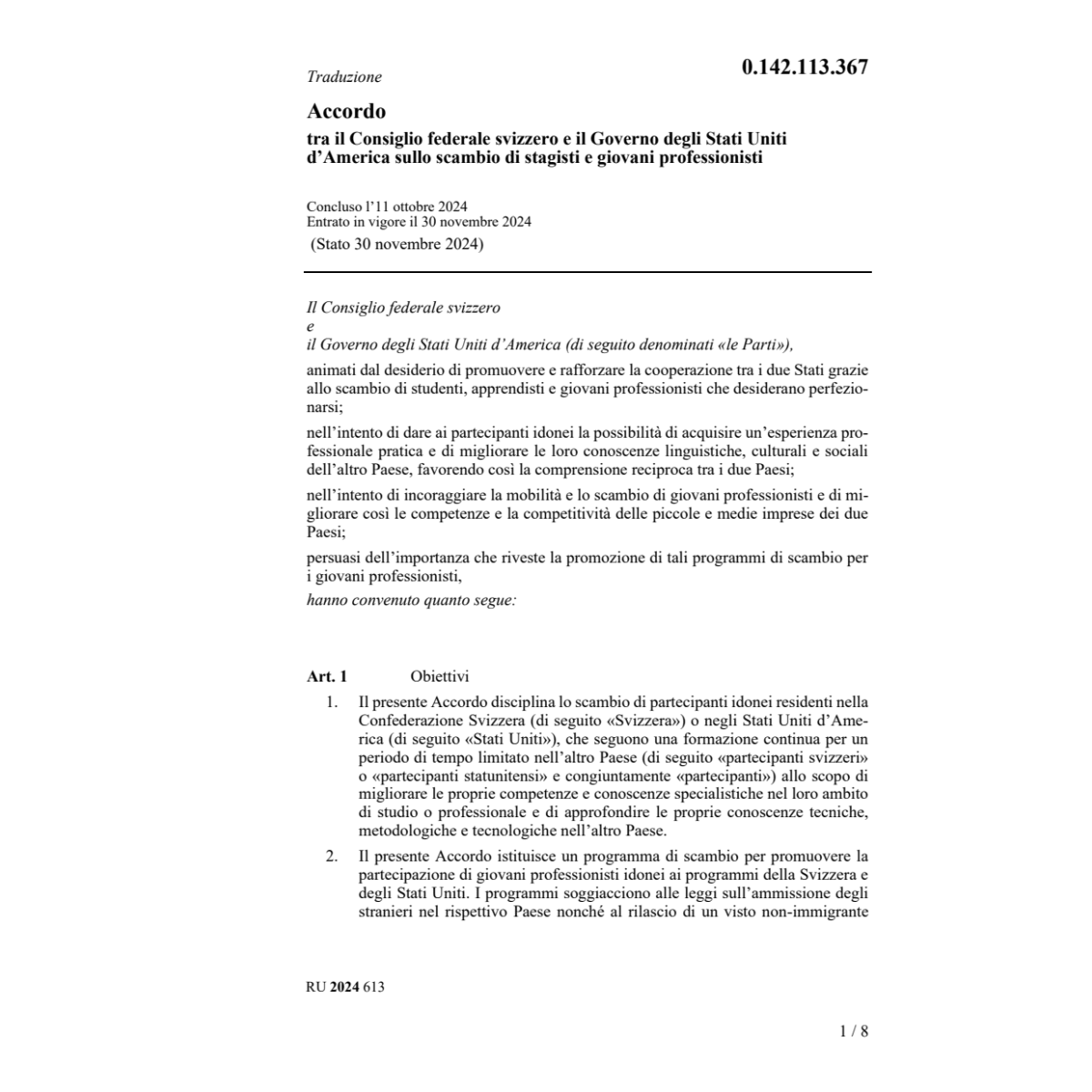 Ac. 11.10.24 Cfs Governo Stati Uniti