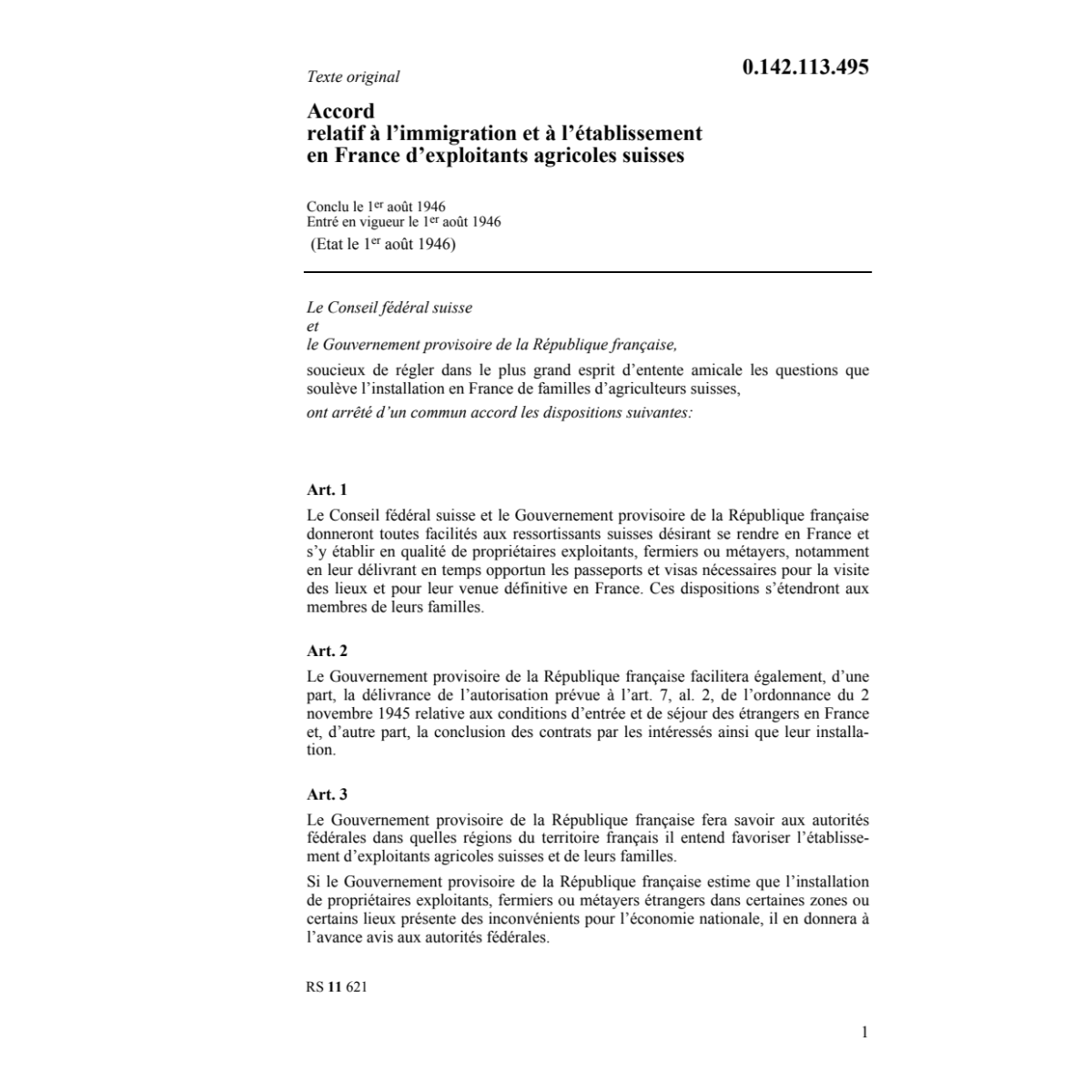 Ac. exploitants agricoles CH en France