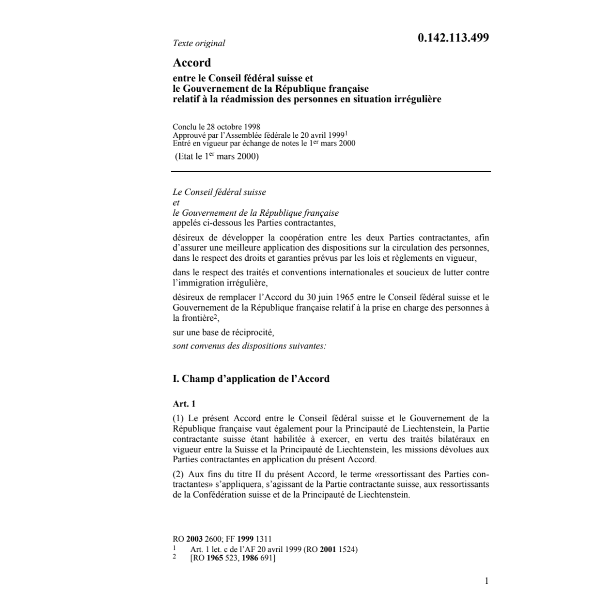 Ac. France réadmission de personnes