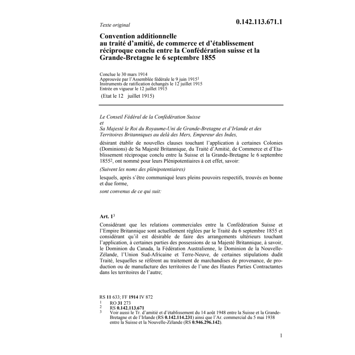 Conv. additionnelle