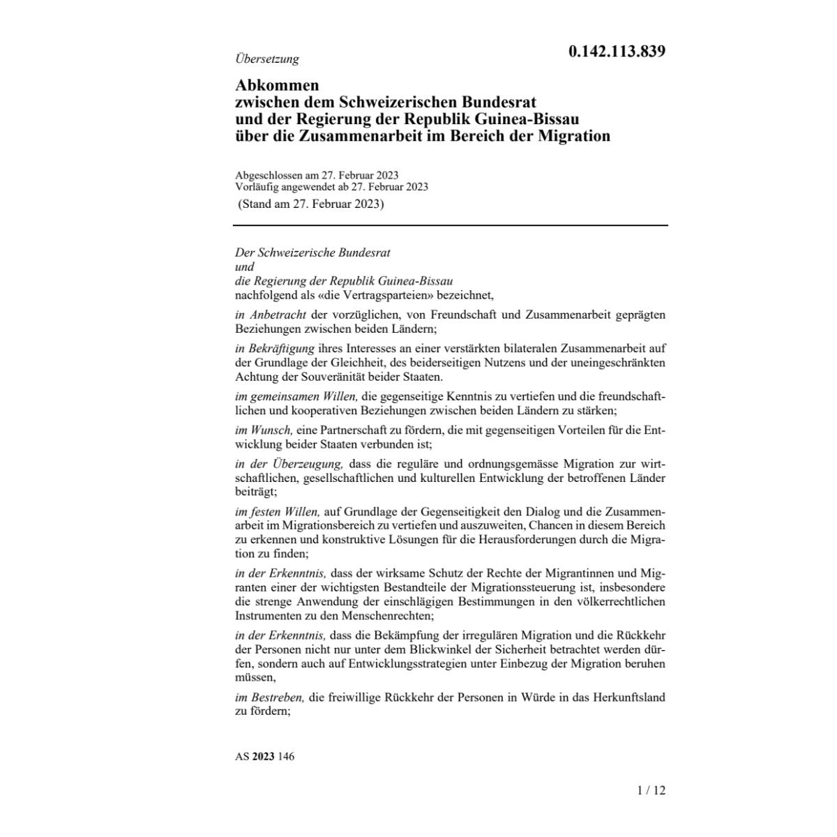 Abk. BR und Guinea-Bissau Migration