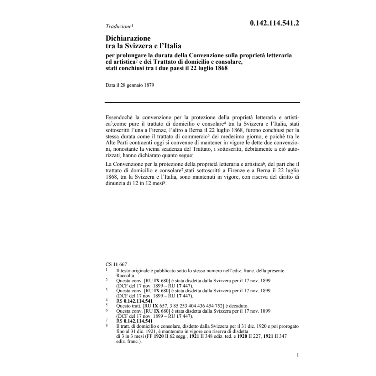Dich. CH/I proprietà letteraria