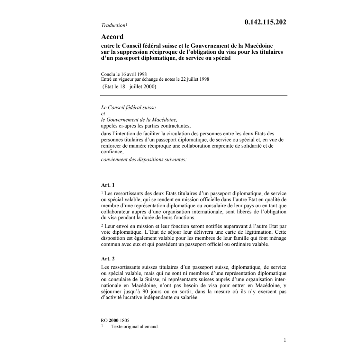 Acc. suppression obligation du visa