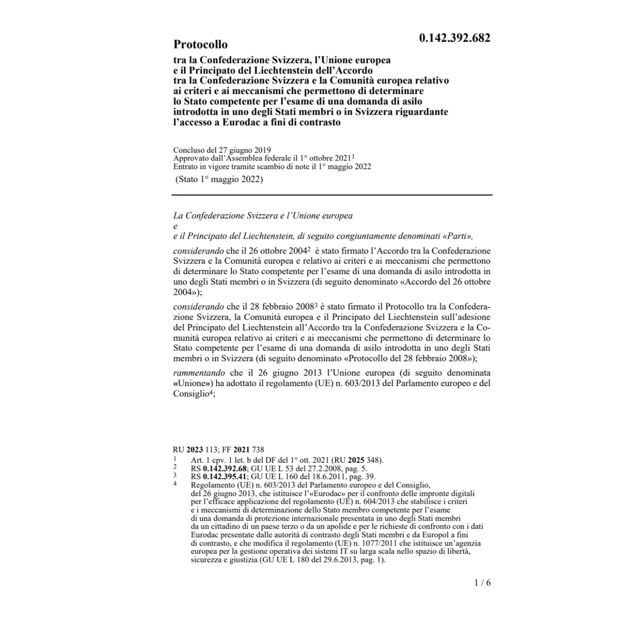 Prot. 27.6.19 Acc. accesso Eurodac