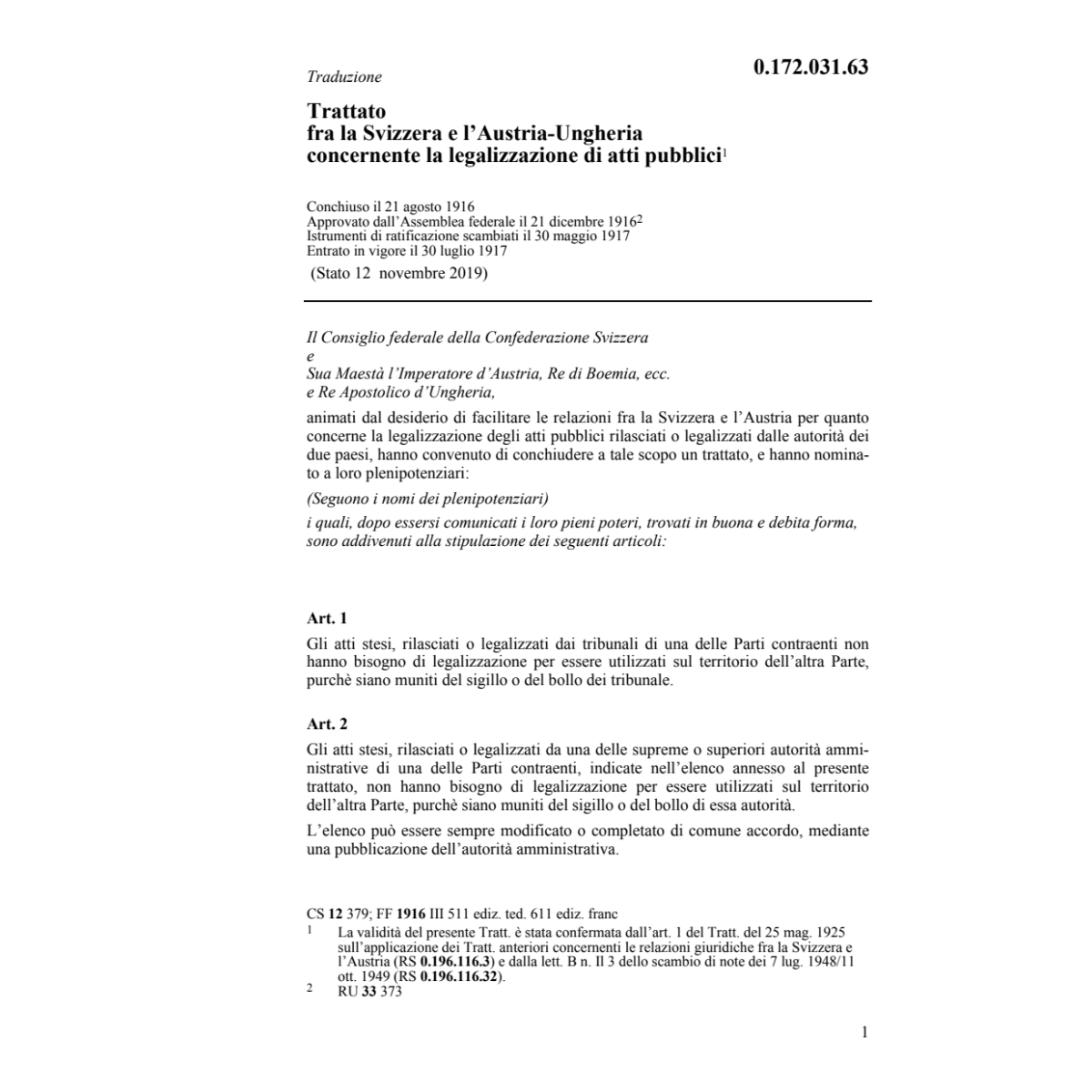 Tr. Austria legalizzazione atti pubblici
