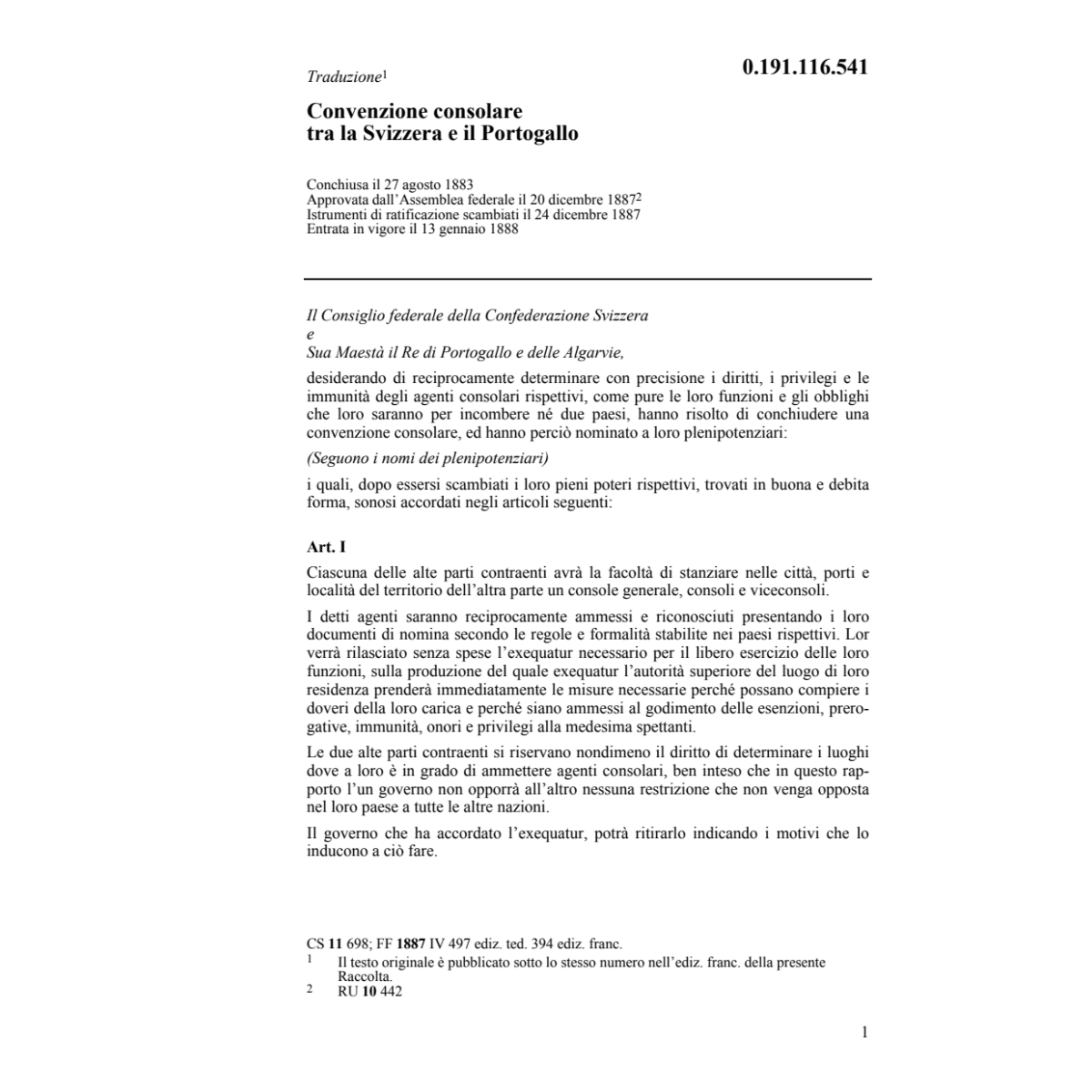 Conv. consolare Svizzera-Portogallo