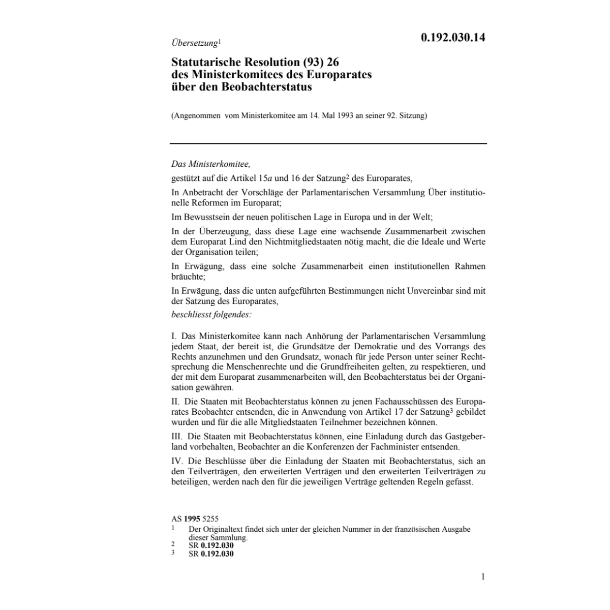Statutar.Resolut.Ministerkom.Europarates