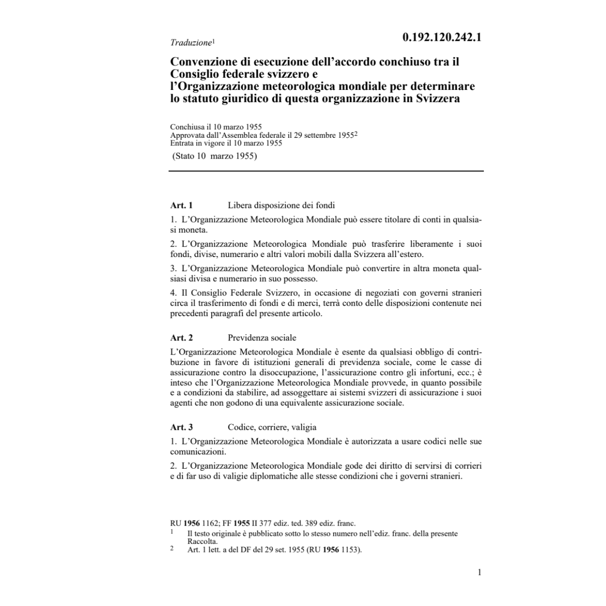 Ar.d'ex.l'ac.Cons.Féd.-l'Org.Mét.Mondial