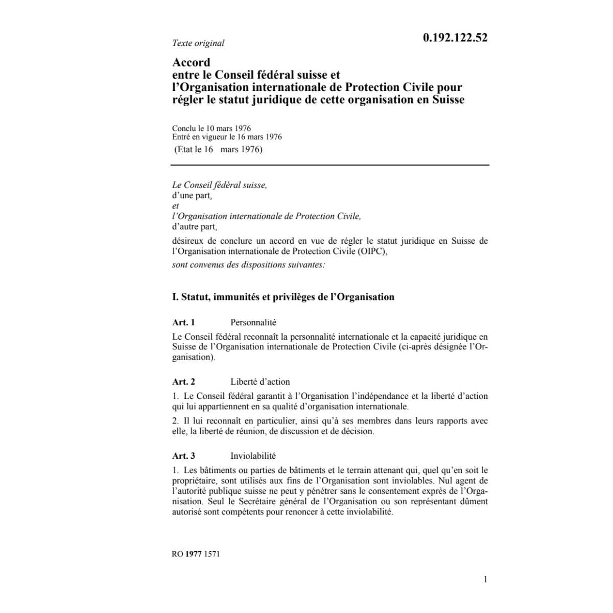 Ac.l'Organisat.internat.protect. civile