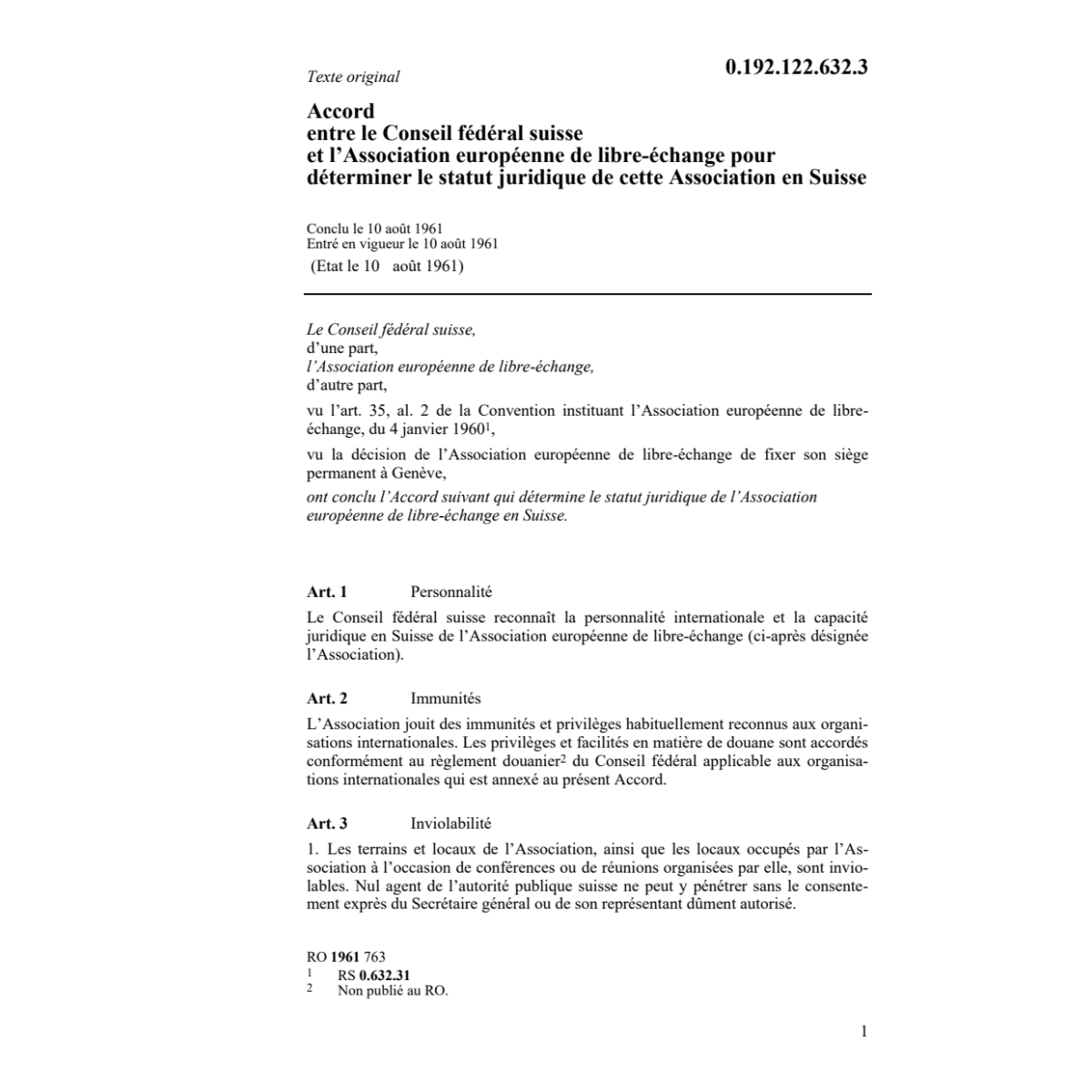 Ac.l'Association europ. libré-échange