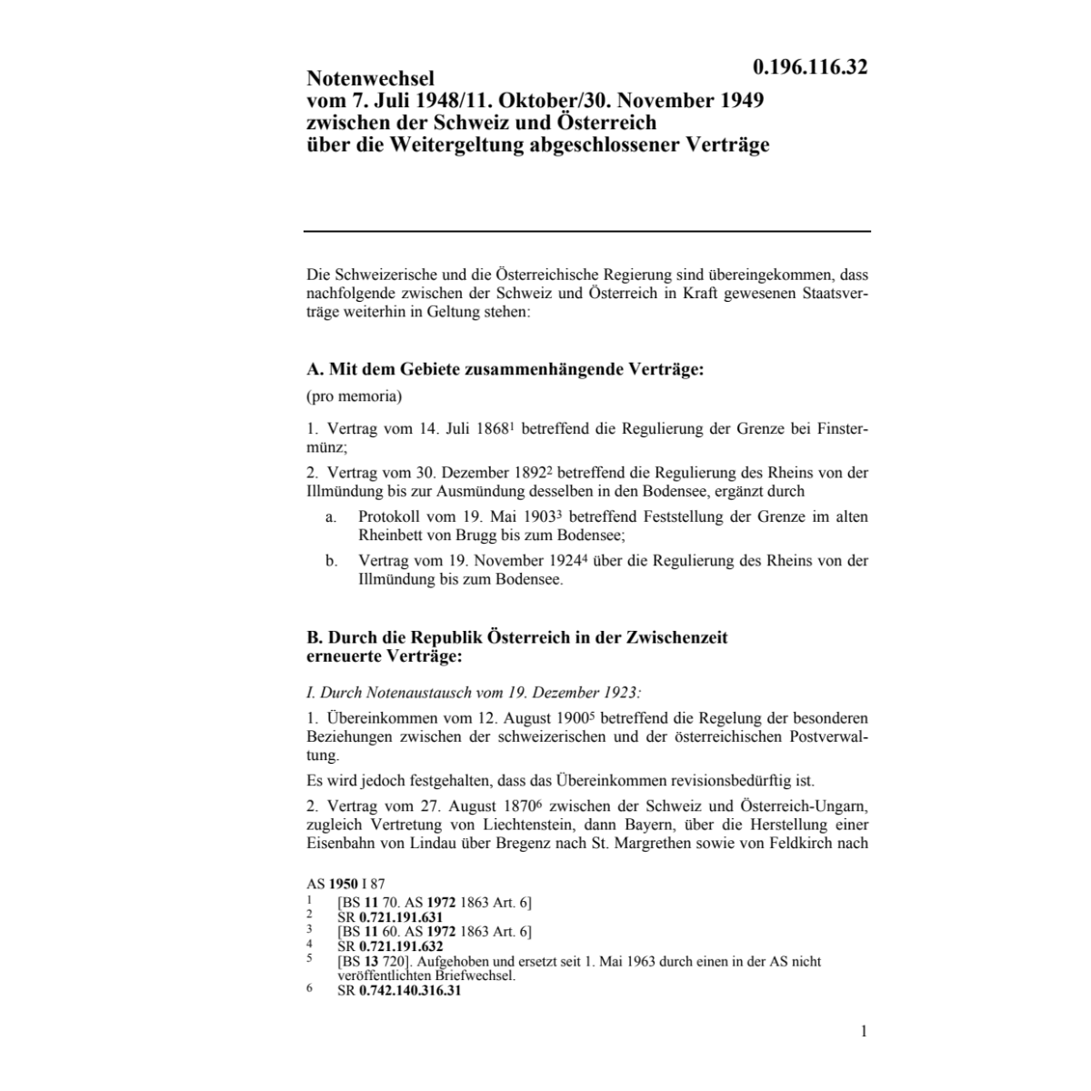 N. Weitergeltung Verträge Österreich