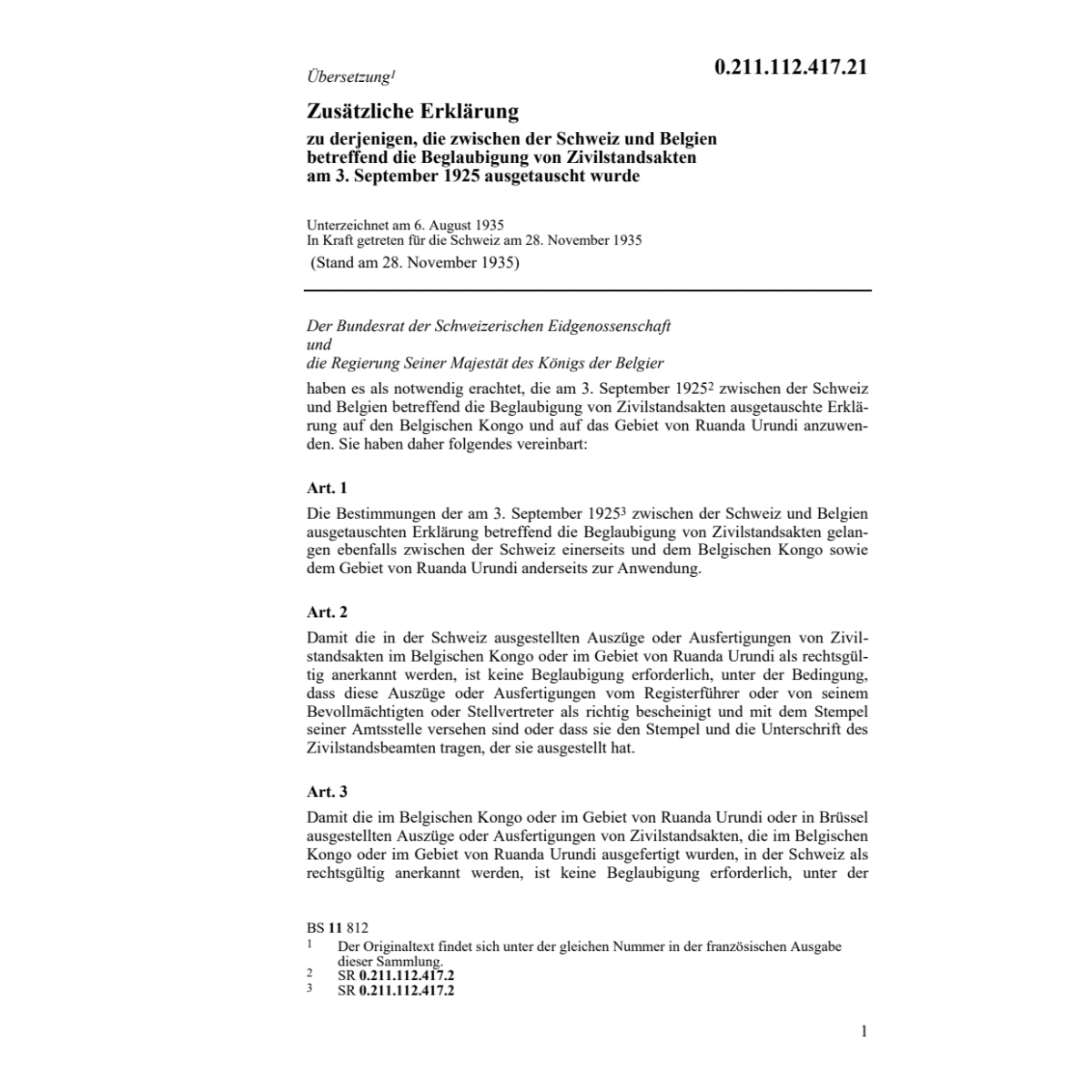 Zusätzl. Erkl. B Zivilstandsakten
