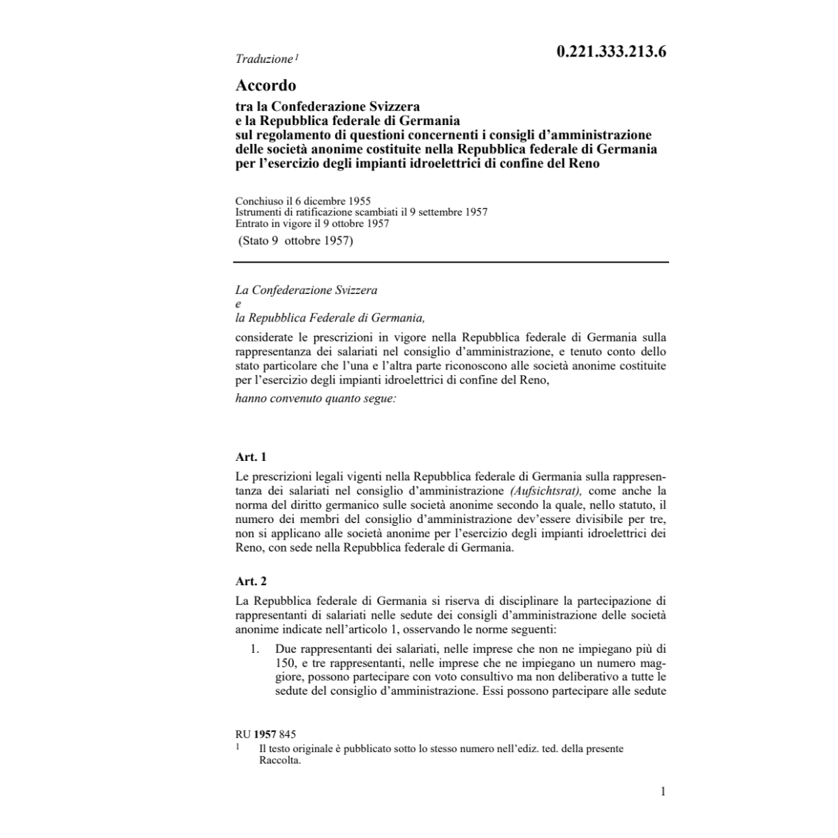 Acc. RFG impianti idroelettrici di Reno