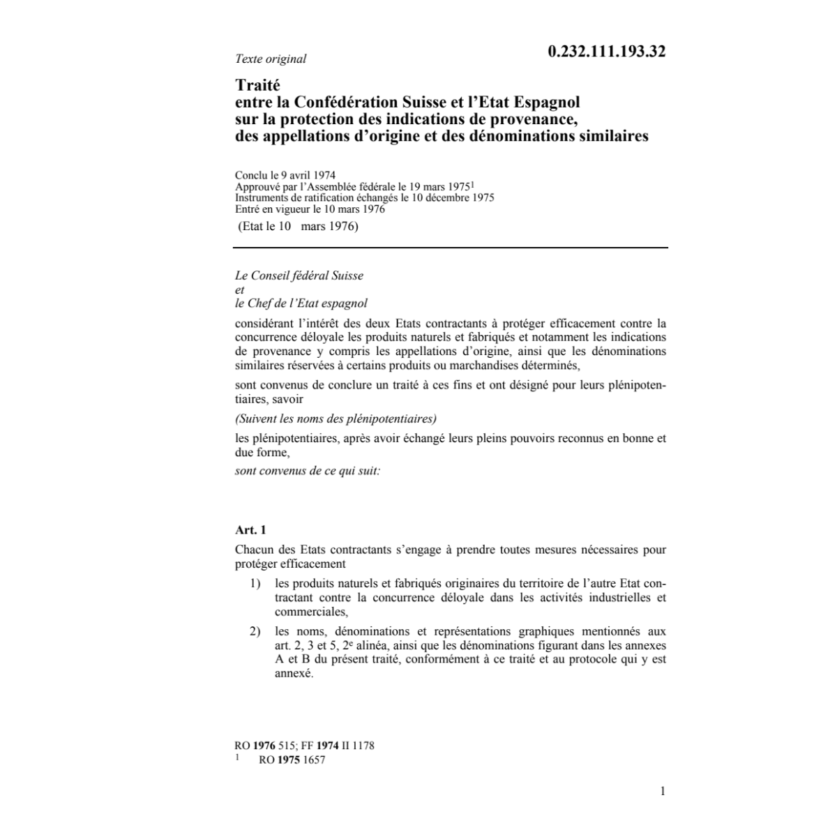 Tr. E prot. indications de provenance