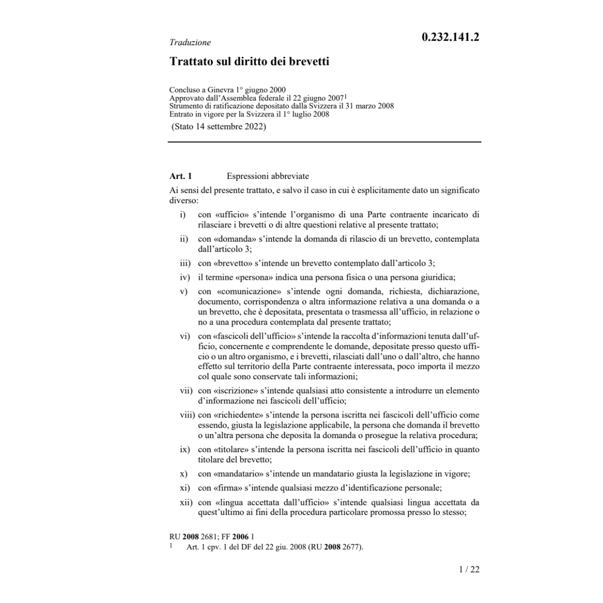 Trattato diritto dei brevetti