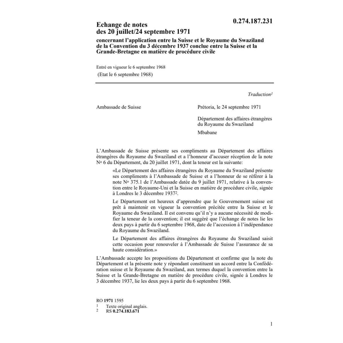 Notes procédure civile Swaziland