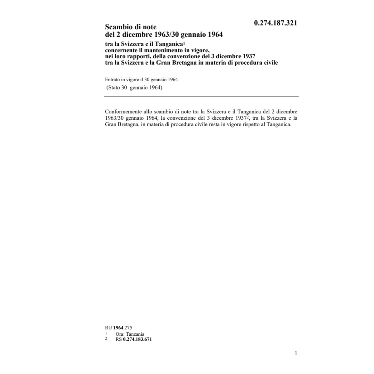 Note procedura civile Tanganica