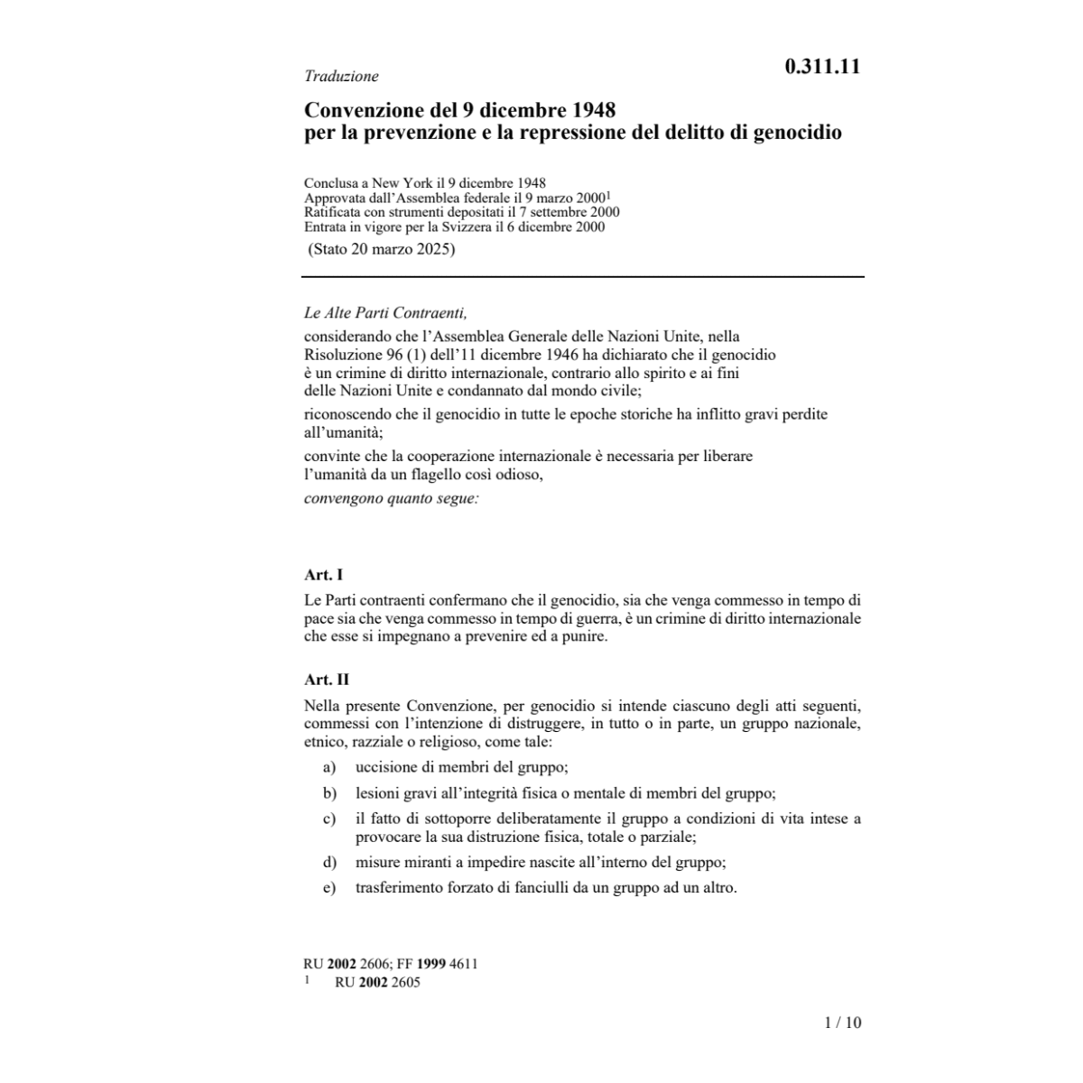Conv. prevenz.+repres. delitto genocidio