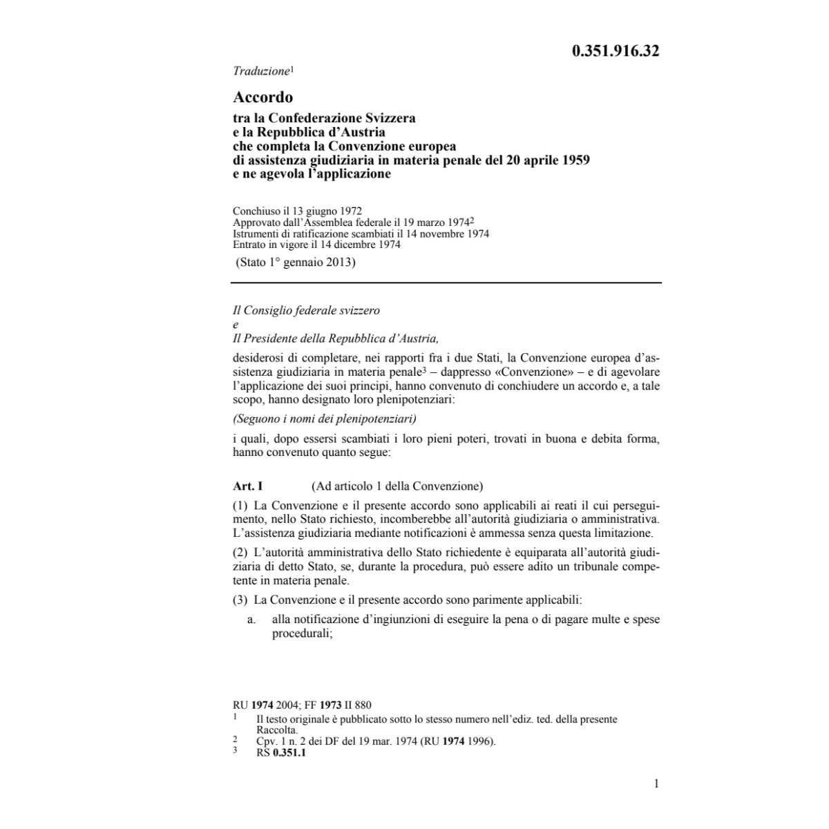 Ac. Austria assistenza giudiziaria penal
