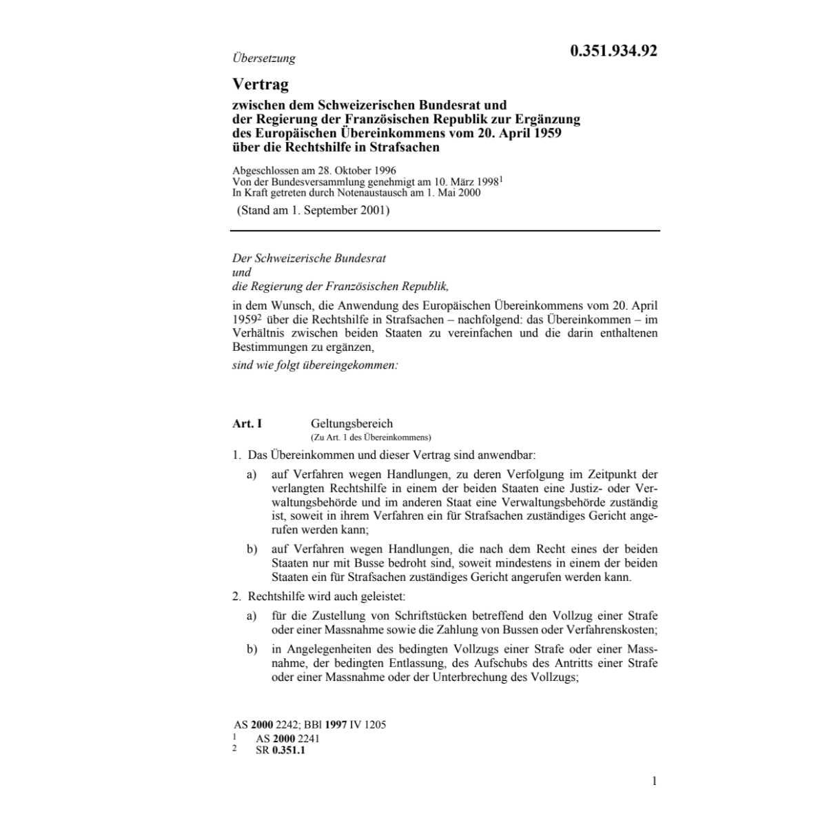Rechtshilfe Strafsachen Frankreich