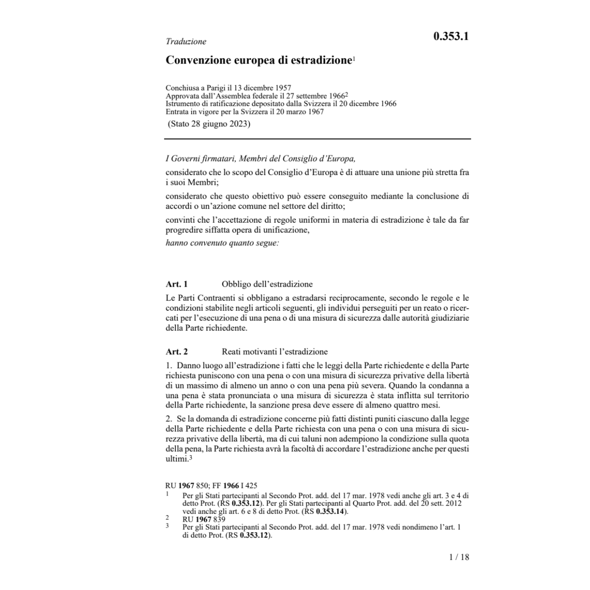 Convenzione europea estradizione, CEEstr