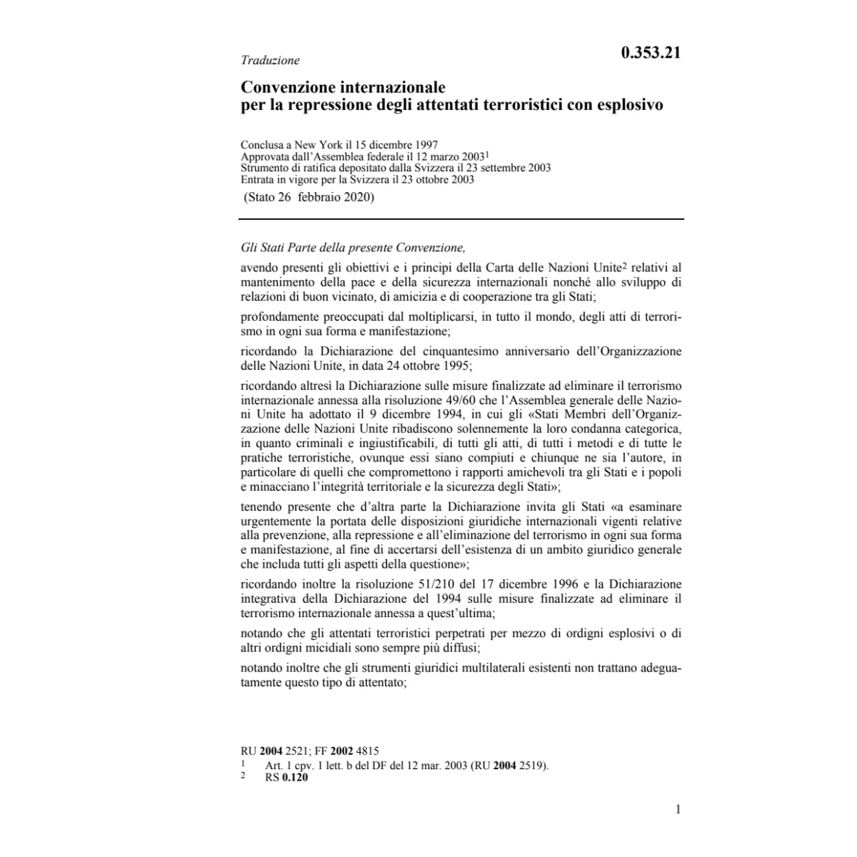Conv.intern.repressione attentati