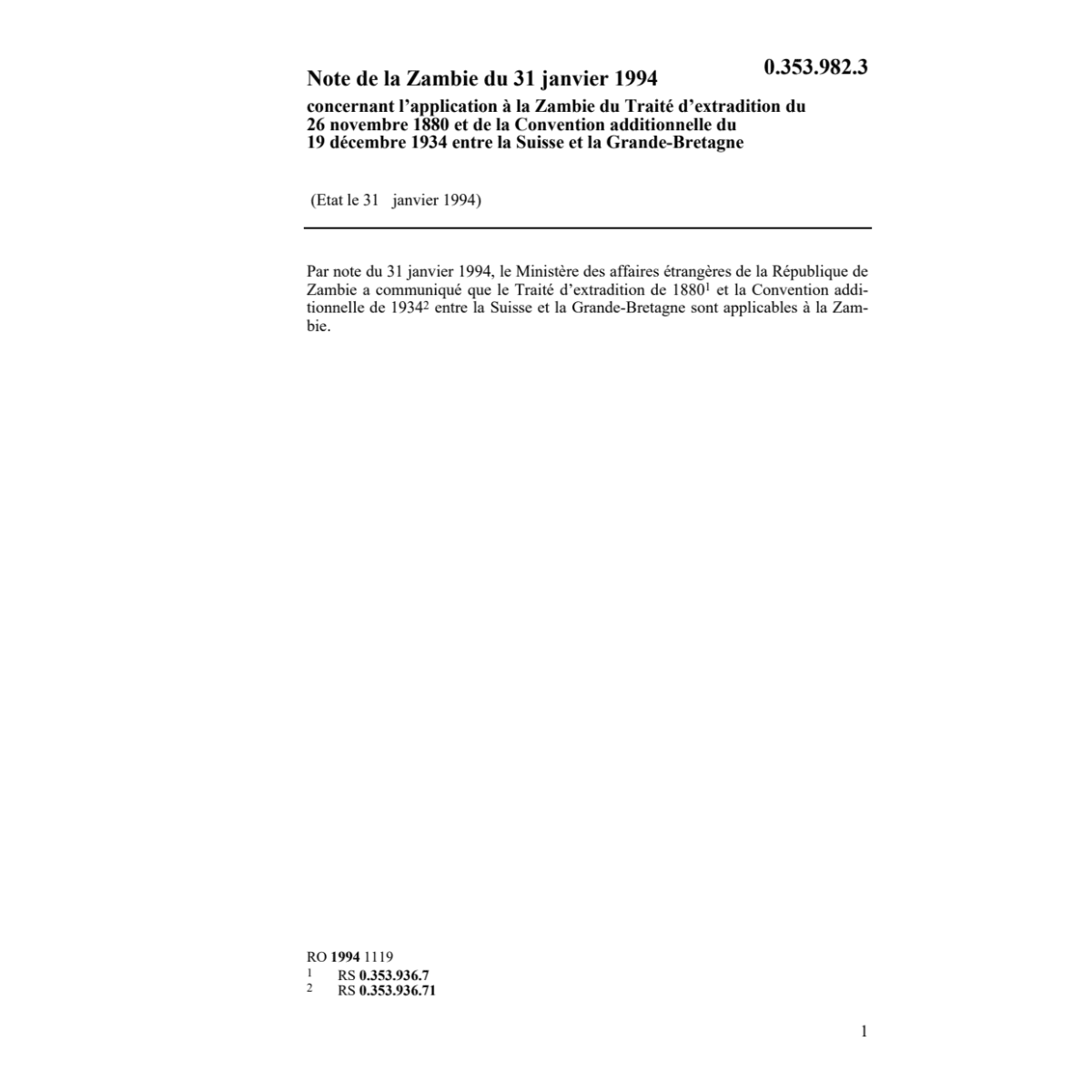 Note CH-Zambie extradition
