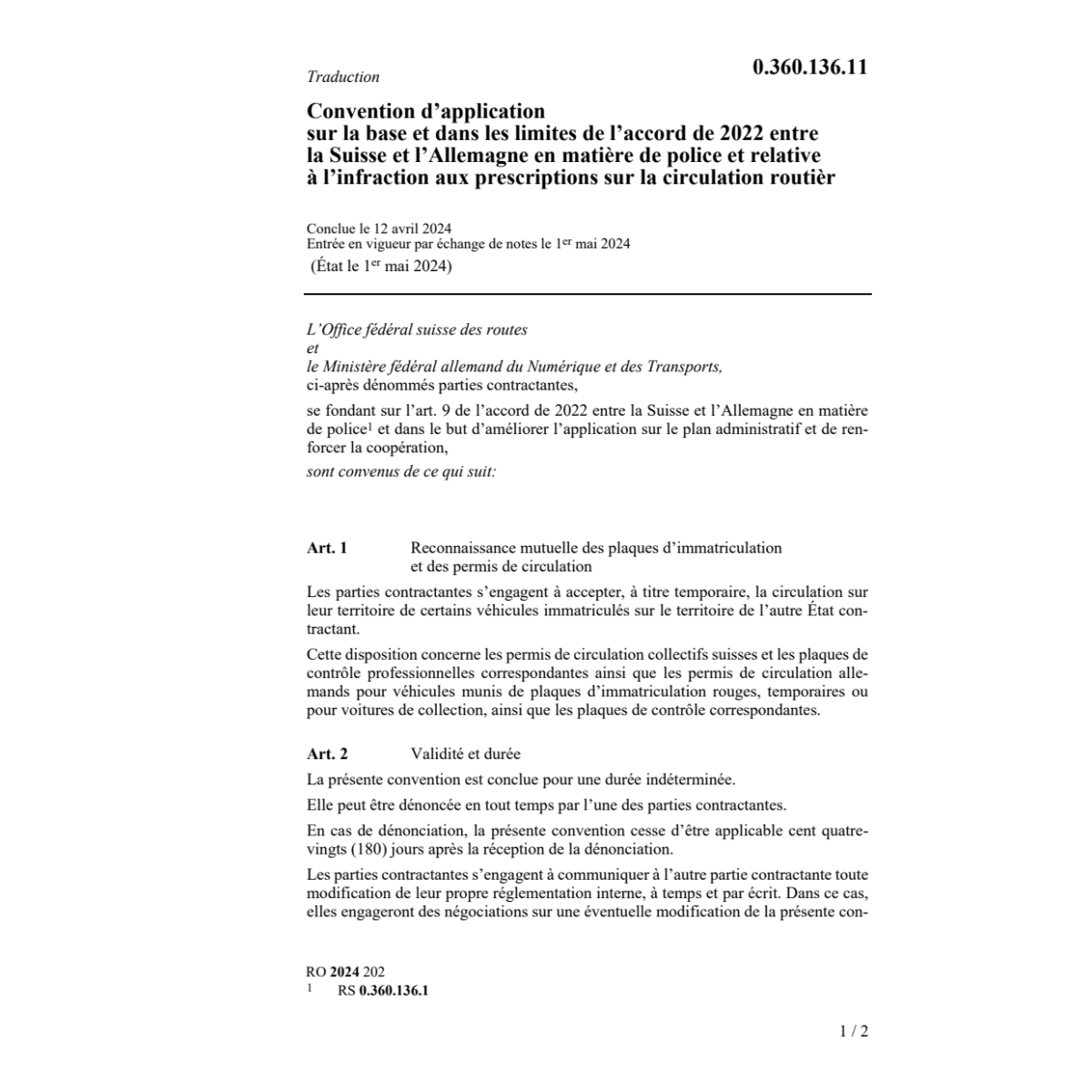 Conv. application durée limitée 21.05.21