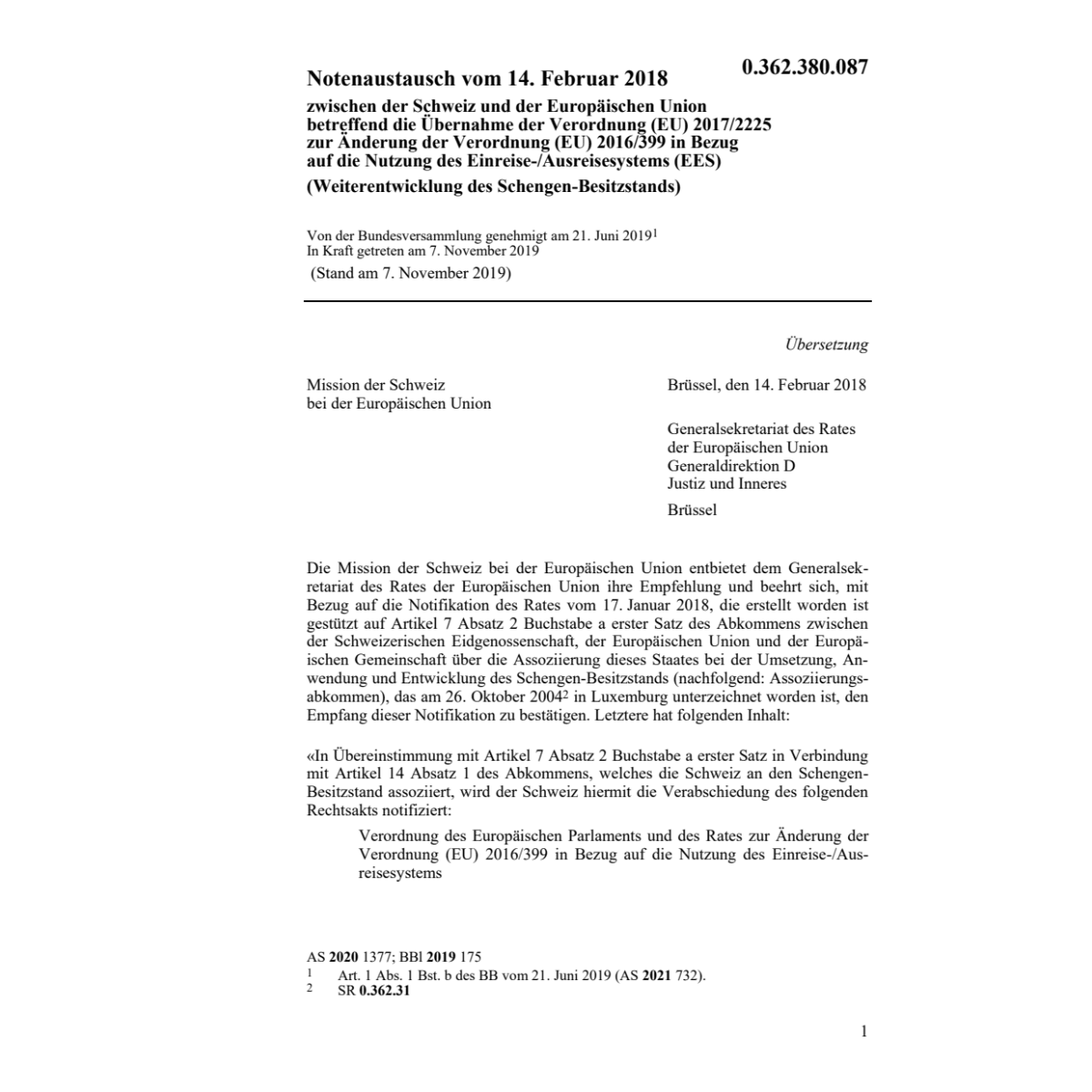 Notenaustausch 14.2.18 Schweiz und Eu