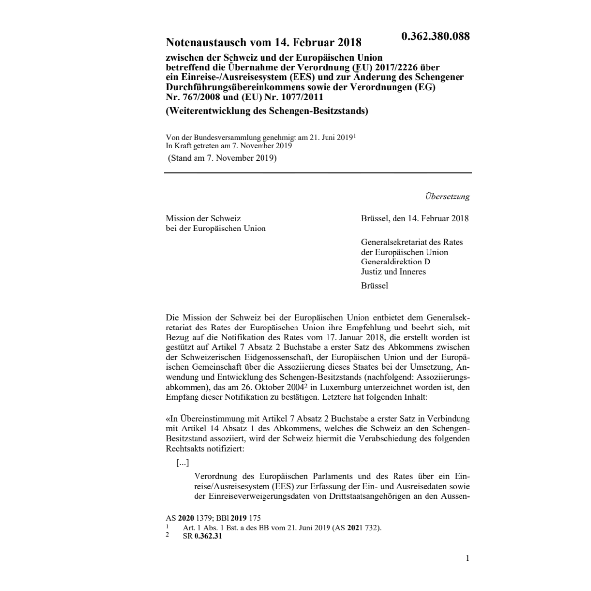 Notenaustausch 14.2.18 Schweiz und Eu