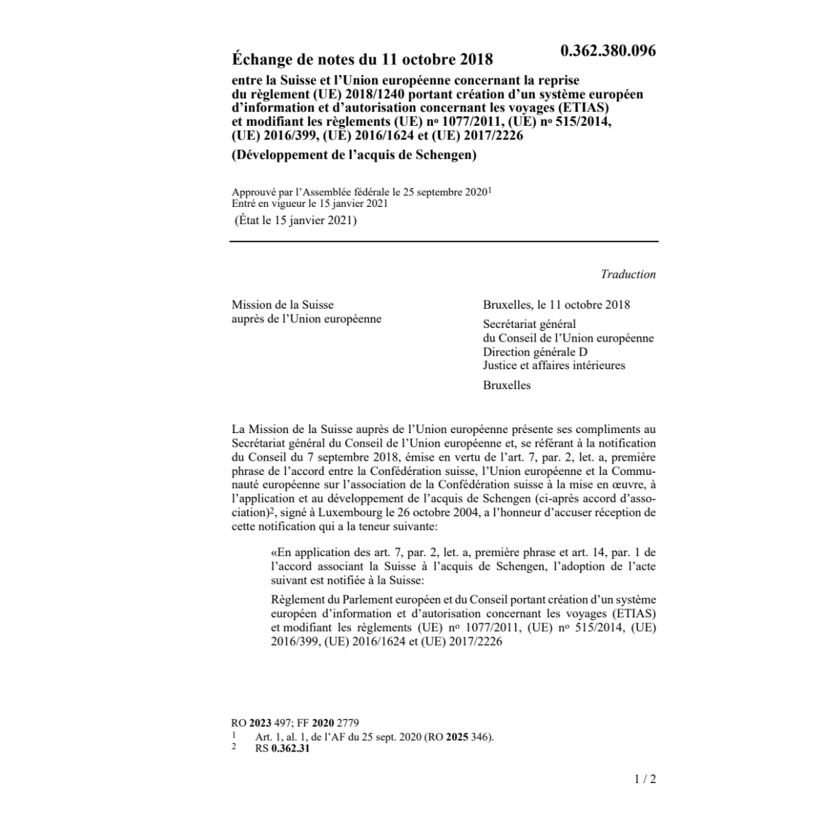 0.362.380.096 Échange notes 11.10.2018