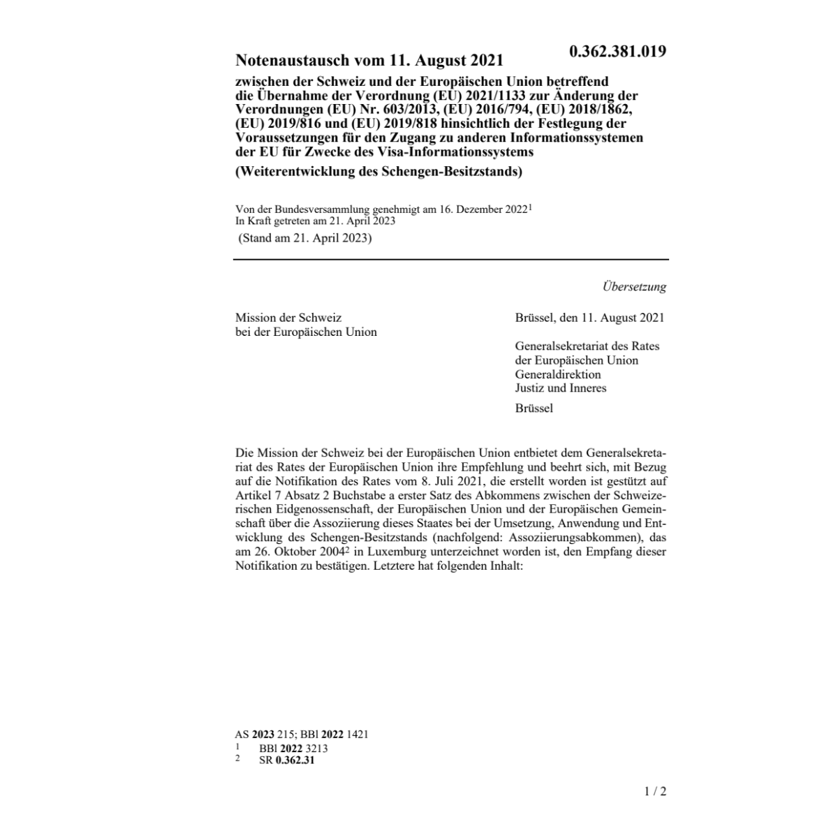 Notenaustausch 11.08.2021 Änd Verordnung