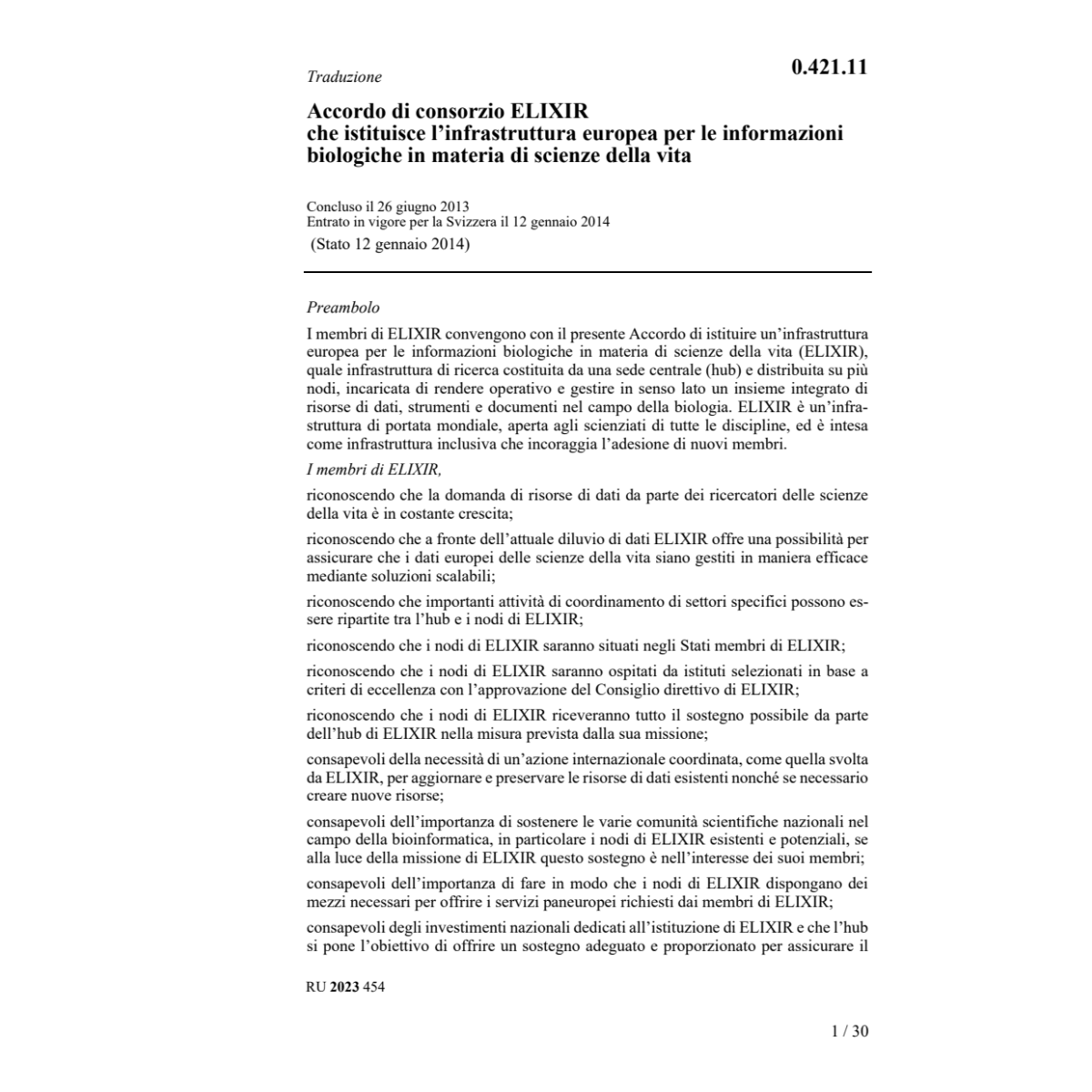 Acc. consorzio ELIXIR 26.06.2013