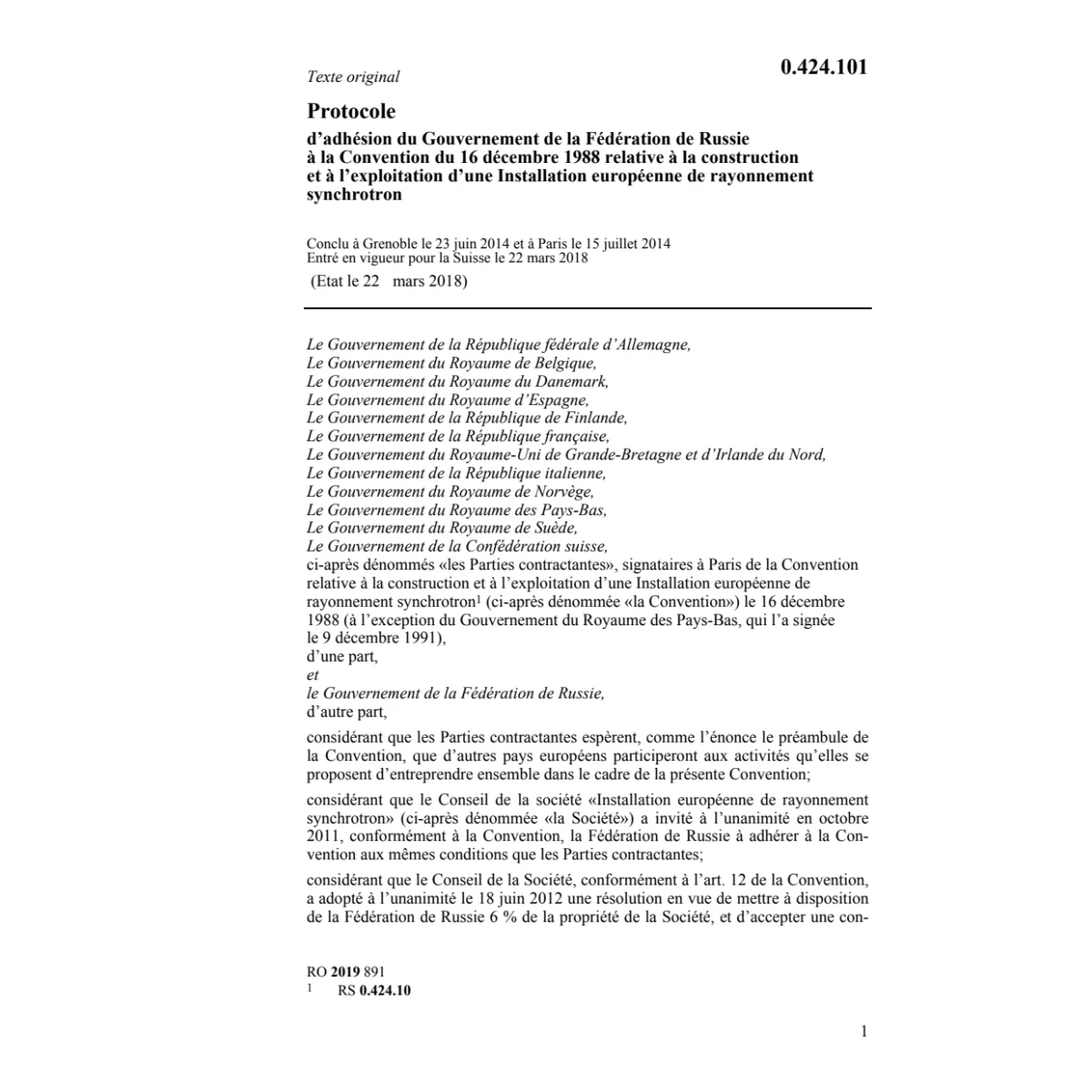 Prot. 23.6.14 adhésion Fédération Russie