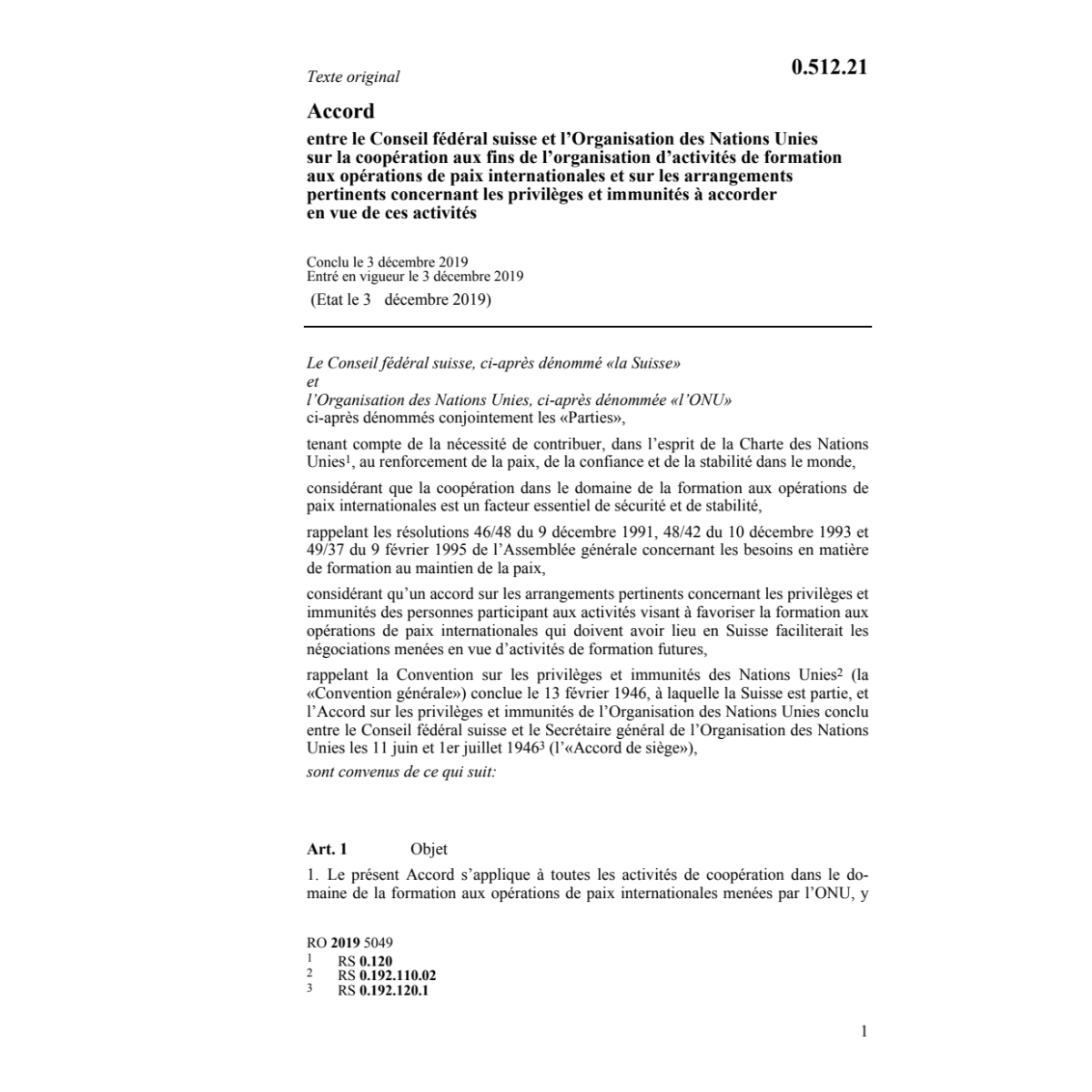 Ac. 3.12.19 activ. form. opér. paix