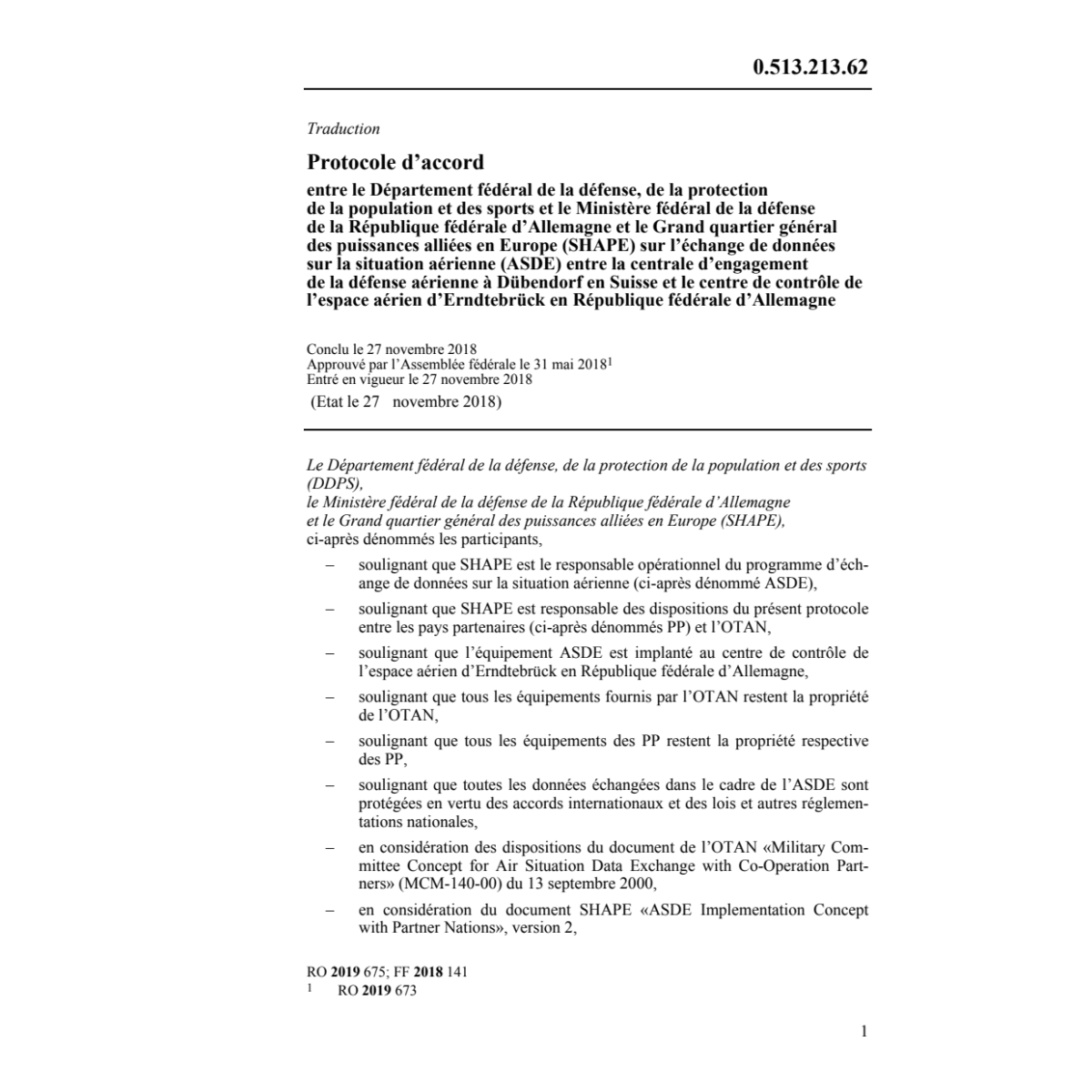 Prot. accord 27.11.18 Départ. féd