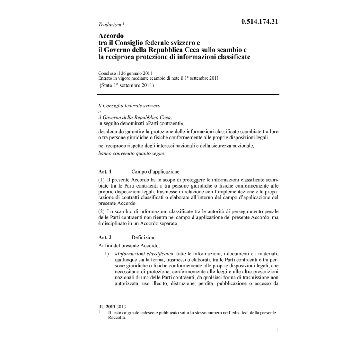 Acc. CH-Rep. Ceca prot. informaz.class.