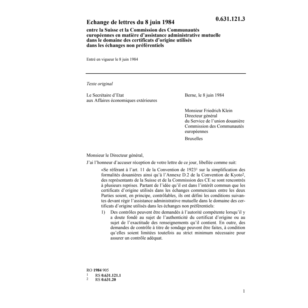 Lettres CE certificats d'origine