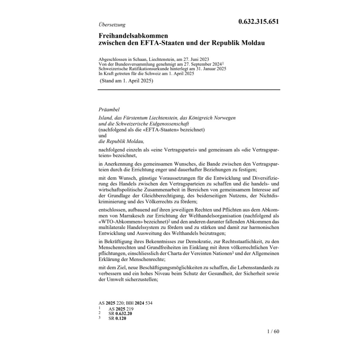 Freihandelsabk. 27.06.2023 EFTA-Staaten