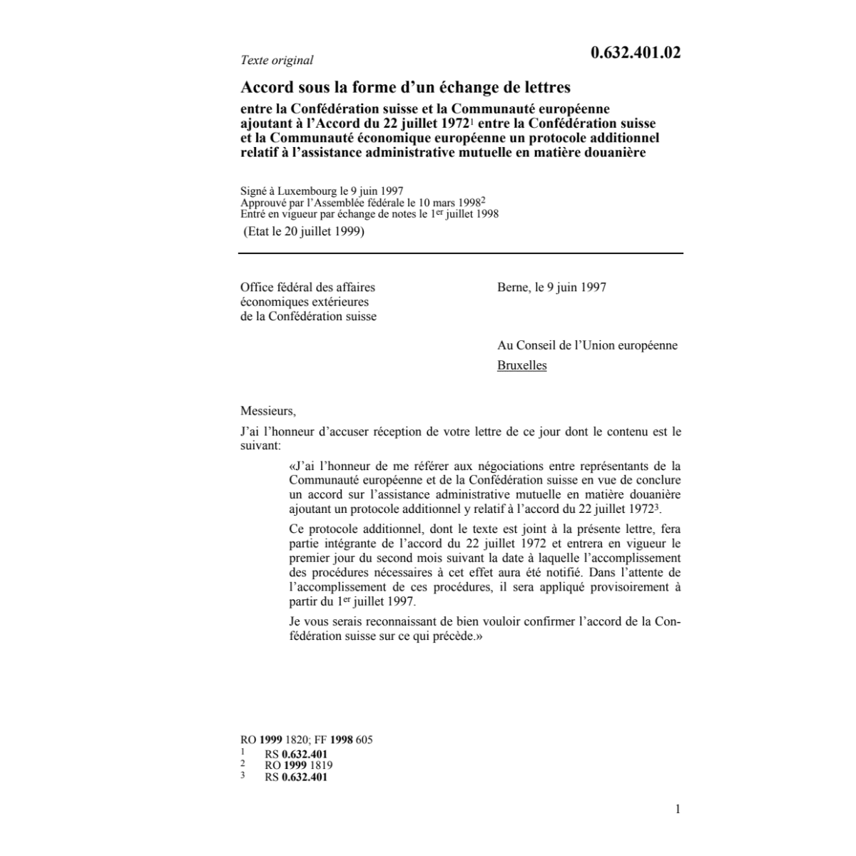 Acc CE assistance en matière douanière