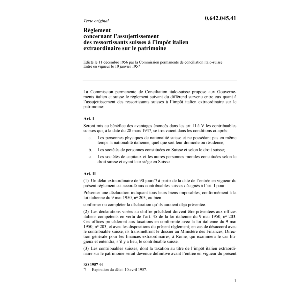 R impôt italien extraordinaire patrimoin