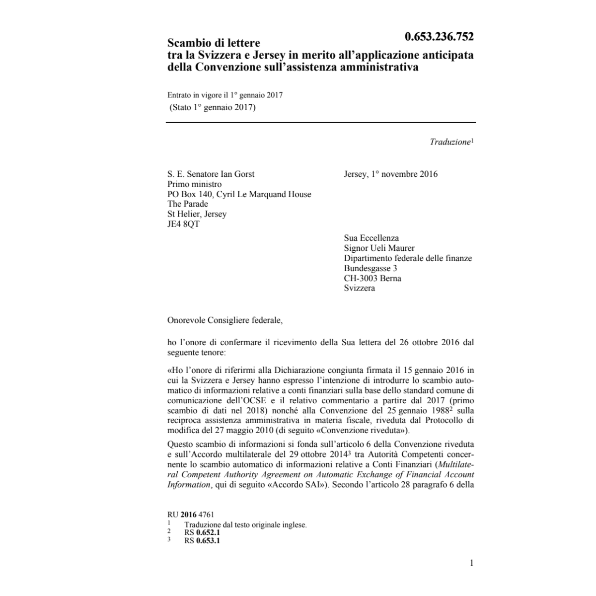 Scamb. let. CH-JEY assist. amministrat.