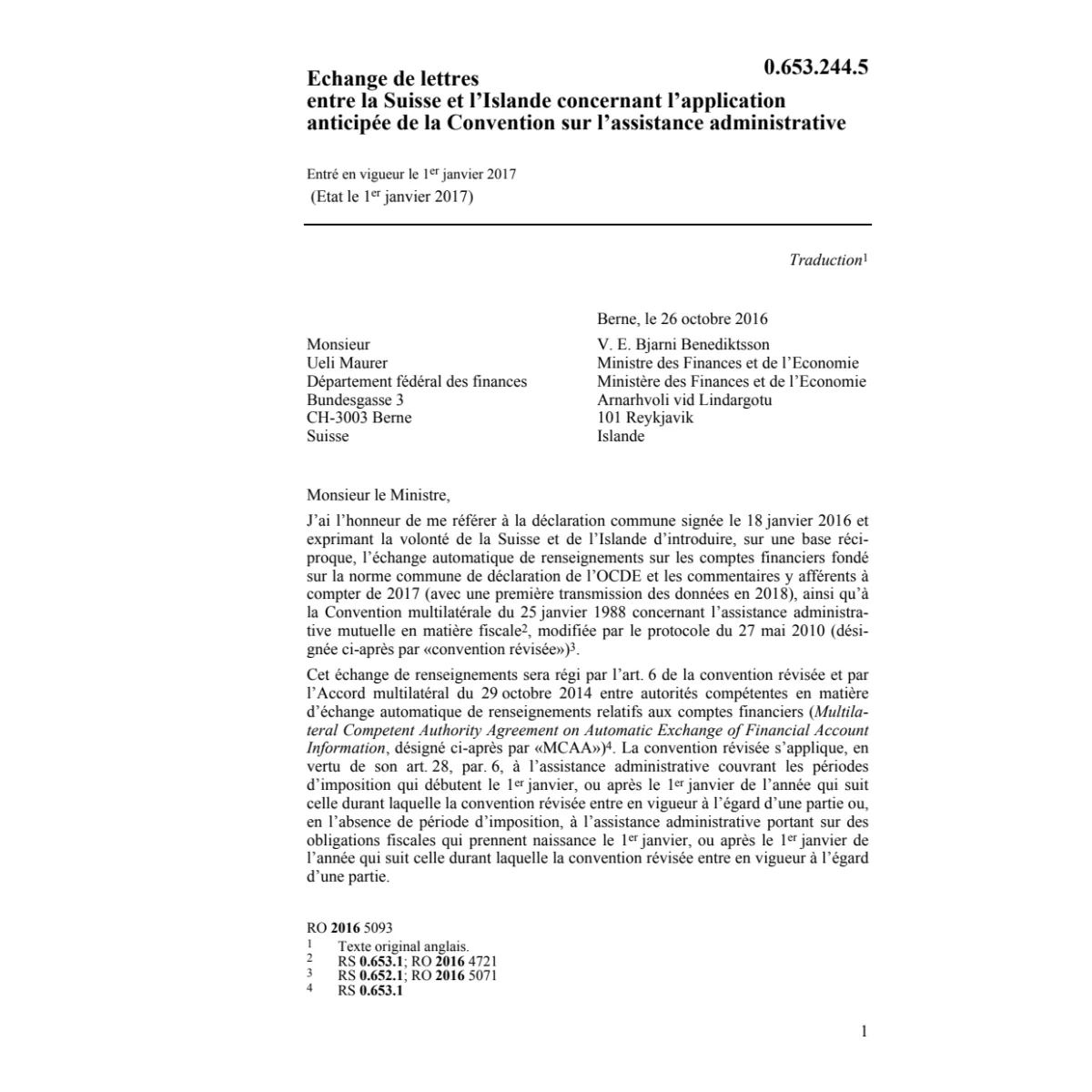 Ech. lettr. CH-ISL assist. administrat.