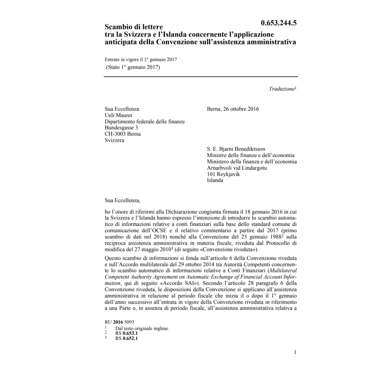 Scamb. let. CH-ISL assist. amministrat.