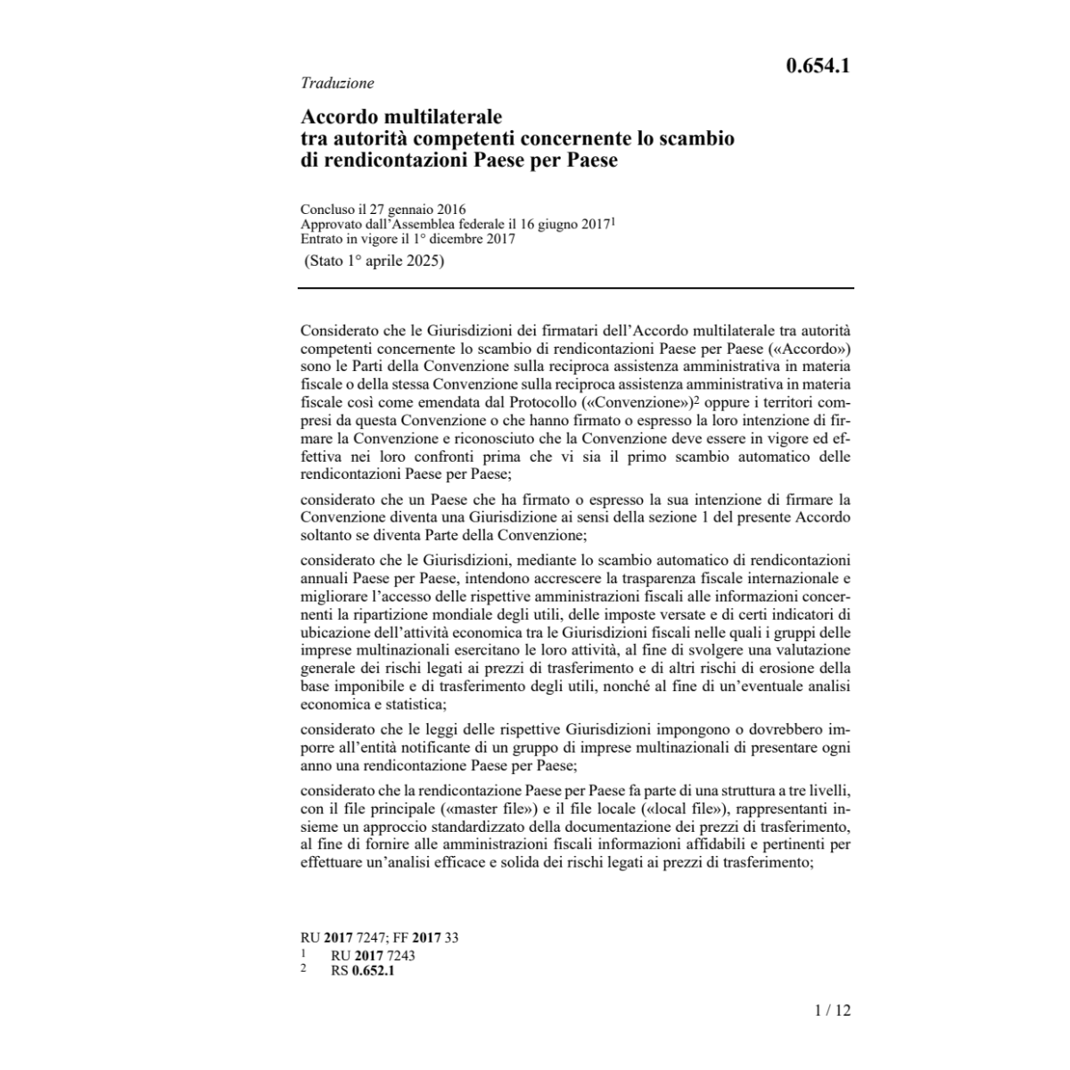Acc. scambio rendicontaz. Paese p. Paese