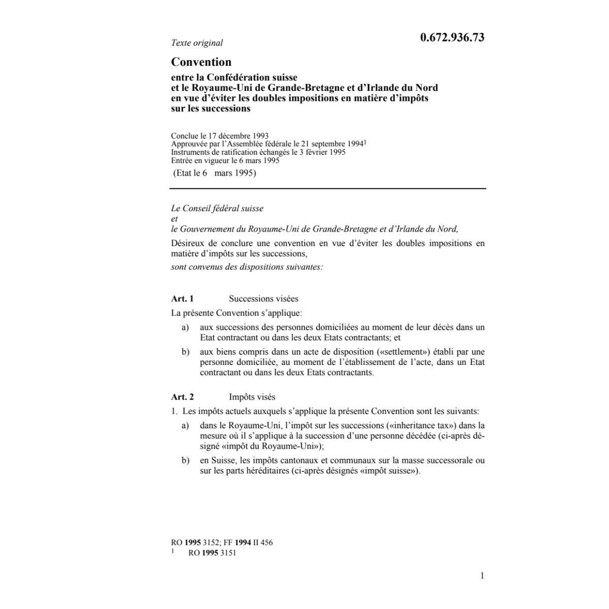 Conv. double imp.Grande-Bretagne success
